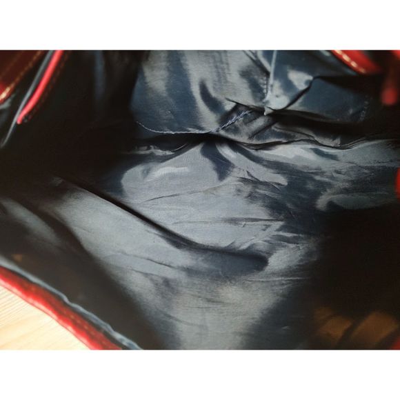 EUC Tommy Hilfiger PU Leather shoulder hobo bag braided handle purse Y2K vibes - Picture 11 of 11